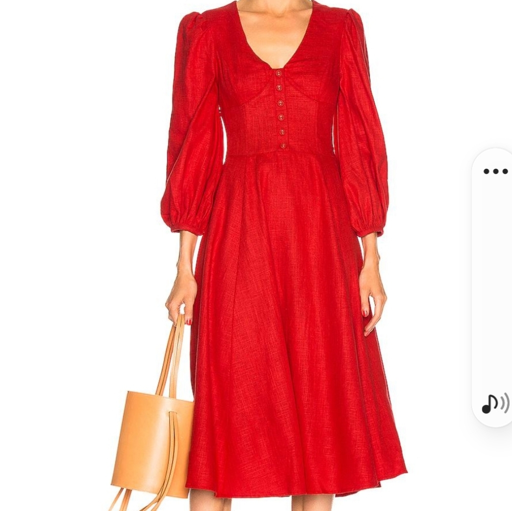 NWT STAUD RED DRESS 4